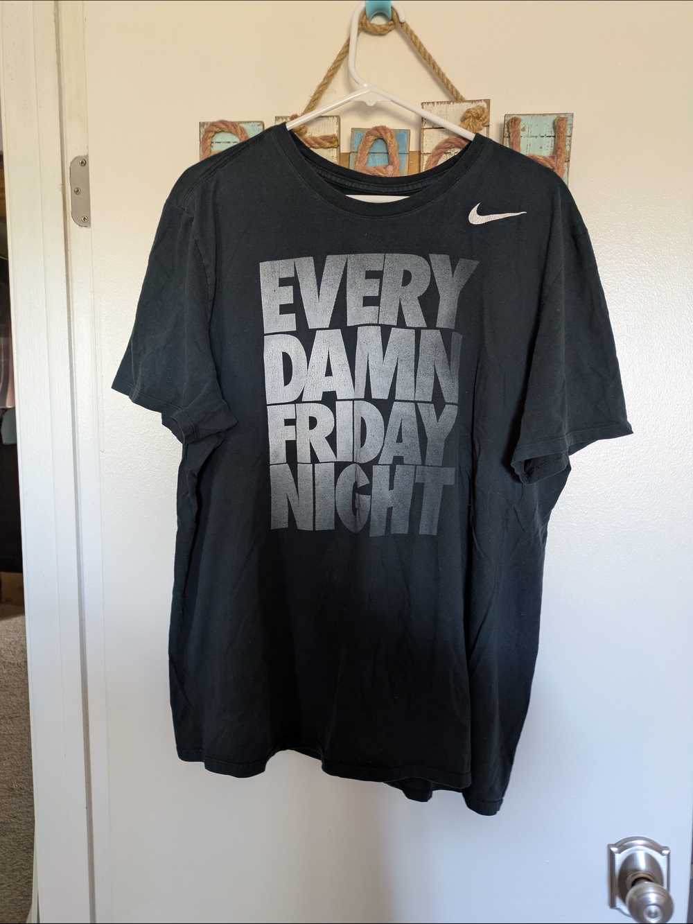 Nike Men’s Black Graphic Tee - Every Damn Friday Night